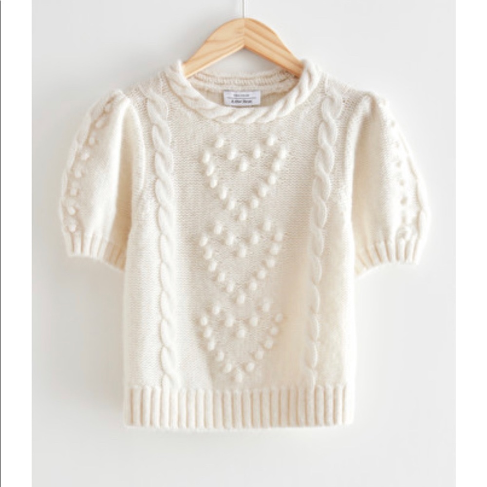 & other stories Merino cable knit sweater
